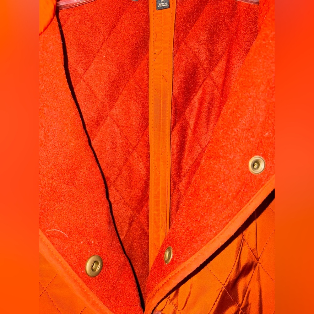 Talbots Vibrant Orange Vest #1031 - Picture 5 of 6